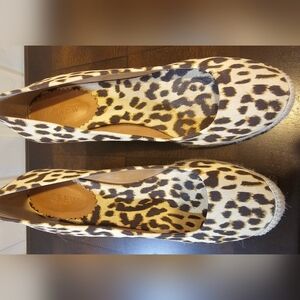 J. Crew Leopard Seville Espadrilles Size 6